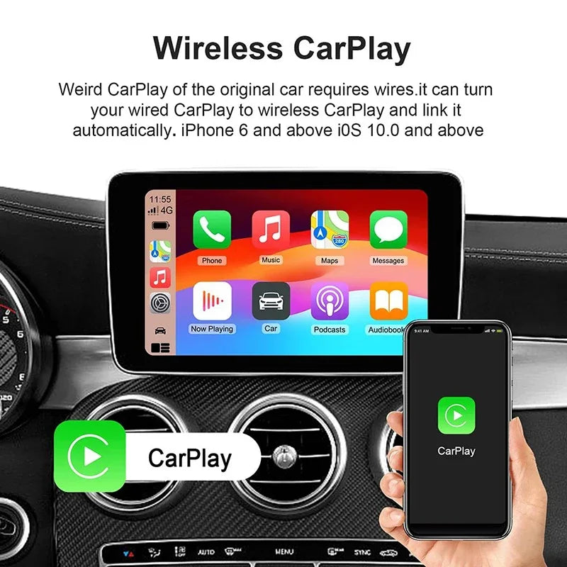Android 13New Smart Ai Box Android Wireless CarPlay Android Auto Adapter CarPlay For Netflix For YouTube car intelligent systems