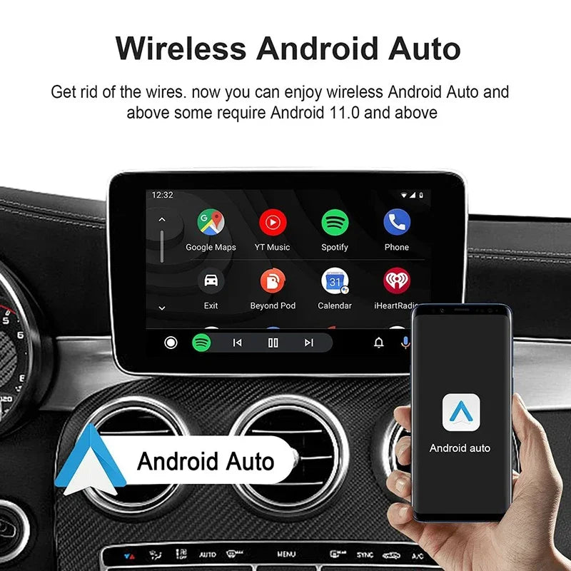 Android 13New Smart Ai Box Android Wireless CarPlay Android Auto Adapter CarPlay For Netflix For YouTube car intelligent systems